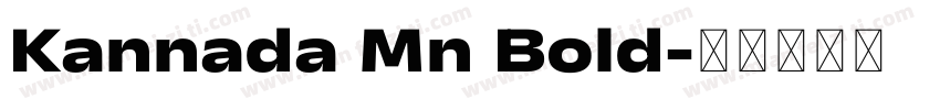 Kannada Mn Bold字体转换